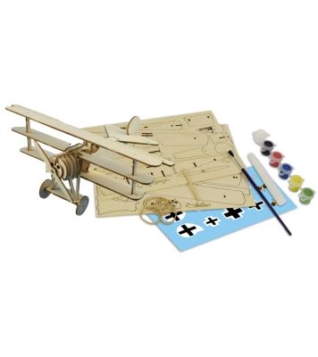 JUNIOR COLLECTION: FOKKER DR.I PLANE – RED BARON детальное изображение Для детей Модели из дерева