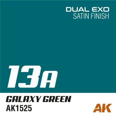 Dual exo 13a – galaxy green 60ml детальное изображение AK Dual EXO Краски
