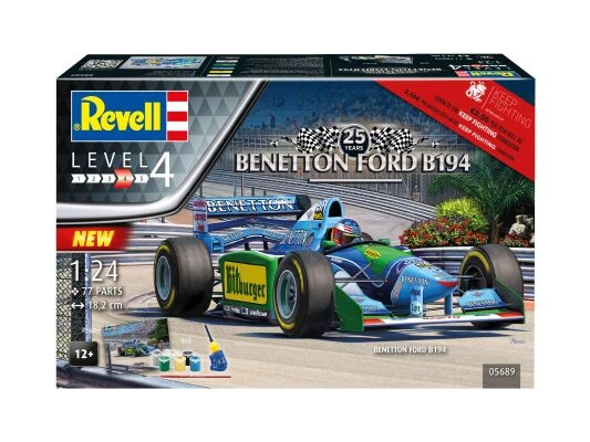 Збірна модель 1/24 Автомобіль Benetton Ford B194 Revell 05689 детальное изображение Автомобили 1/24 Автомобили