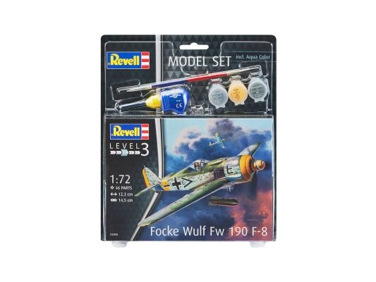 Истребитель-бомбардировщикк Models Set Focke Wulf Fw190 F-8 (подарочный набор) детальное изображение Самолеты 1/72 Самолеты
