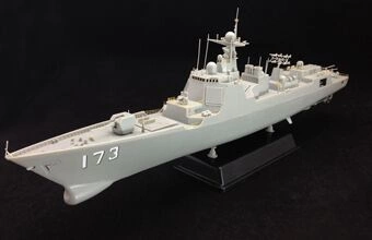 Сборная модель ракетного эсминца ВМС Китая типа 052D «Чанша»(173) детальное изображение Флот 1/350 Флот