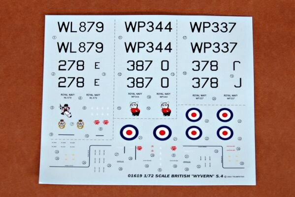 Збірна модель британського літака WYVERN S.4 детальное изображение Самолеты 1/72 Самолеты