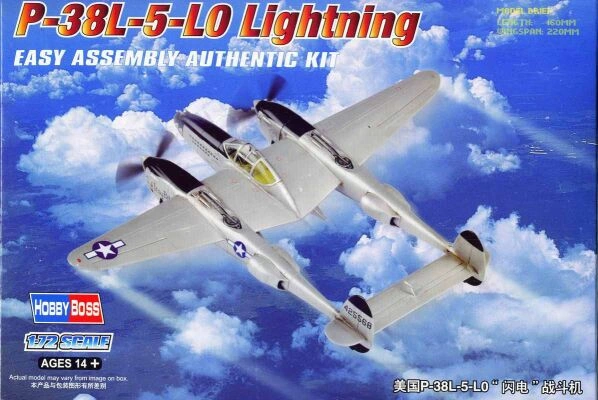 Buildable model of the P-38L-5-L0 Lightning fighter детальное изображение Самолеты 1/72 Самолеты