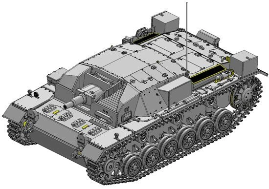 StuG.III Ausf.A. Michael Wittmann, LAH Division детальное изображение Бронетехника 1/35 Бронетехника