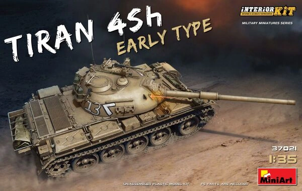 Збірна модель 1/35 Танк Tiran 4 Sh ранній тип з інтер'єром MiniArt 37021 детальное изображение Бронетехника 1/35 Бронетехника