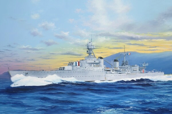 Збірна модель 1/350 Французький легкий крейсер Марсельєза Trumpeter 05374 детальное изображение Флот 1/350 Флот