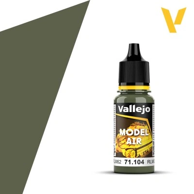 Акриловая краска Зеленый RLM 62 (Green RLM 62) Vallejo Model Air VAL 71104 детальное изображение Model Air Vallejo