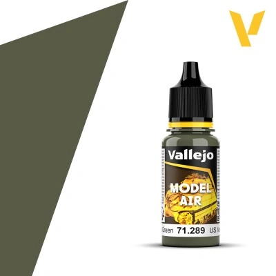 Acrylic Paint US Dark Green Vallejo Model Air VAL 71289 детальное изображение Model Air Vallejo