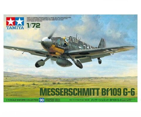 Збірна модель 1/72  Німецький винищувач MITSUBISHI MESSERSCHMITT BF109G-6 Тамія 60790 детальное изображение Самолеты 1/72 Самолеты