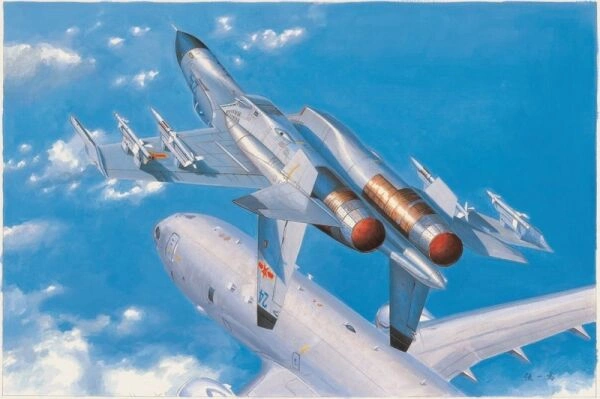 Сборная модель китайского истребителя PLA J-11B детальное изображение Самолеты 1/48 Самолеты