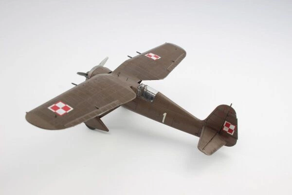 Сборная модель польского истребителя PZL P.11g “Kobuz” детальное изображение Самолеты 1/72 Самолеты