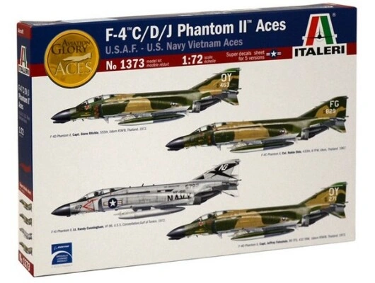 Scale model 1/72 Aircraft F-4 C/D/J Phantom II Aces Italeri 1373 детальное изображение Самолеты 1/72 Самолеты