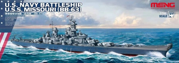 Збірна модель 1/700 Лінкор ВМС США &quot;Missouri&quot; BB-63 Meng PS-004 детальное изображение Флот 1/700 Флот