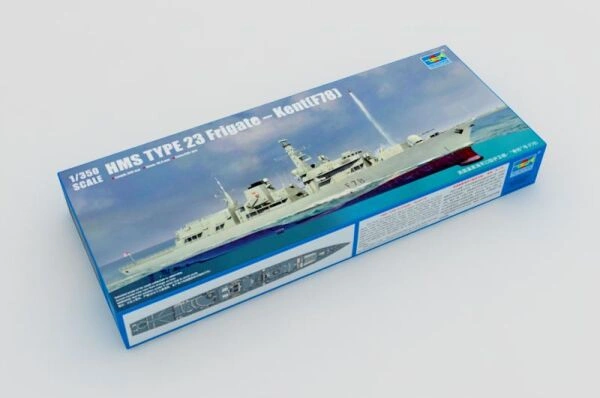 Збірна модель 1/350 Фрегат HMS TYPE MS Kent（F78） Трумпетер 04544 детальное изображение Флот 1/350 Флот