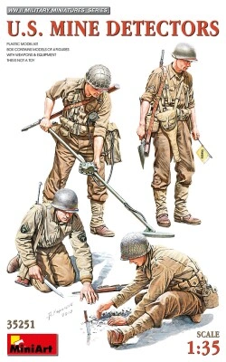 Сборная модель 1/35 Фигуры американские саперы со снаряжением МиниАрт 35251 детальное изображение Фигуры 1/35 Фигуры