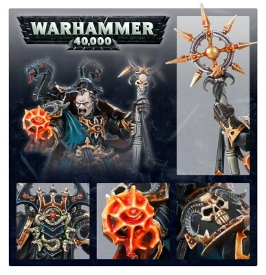 Игровой набор Warhammer 40000 - CHAOS SPACE MARINES: SORCERER детальное изображение Космический Десант Хаоса Армии Хаоса