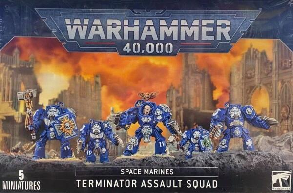 Игровой набор Warhammer 40000 - SPACE MARINES: TERMINATOR ASSAULT SQUAD детальное изображение Ультрамарины Космические Десантники