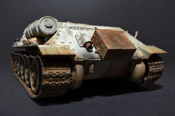Сборная модель 1/35 Советская САУ СУ-122 ранний выпуск Миниарт 35181 детальное изображение Бронетехника 1/35 Бронетехника