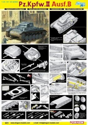 Pz.Kpfw.II Ausf.B детальное изображение Бронетехника 1/35 Бронетехника