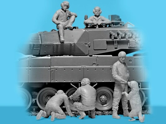 Сборная модель 1/35 Экипаж Леопард Вооруженные силы Украины ICM 35757 детальное изображение Фигуры 1/35 Фигуры