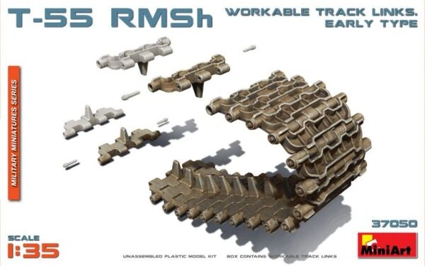 T-55 RMSh Рабочие Гусеничные Цепи. Раннего Типа детальное изображение Наборы деталировки Афтермаркет