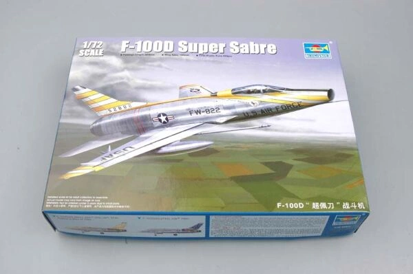 Сборная модель американского сверхзвукового истребителя F-100D Super Sabre детальное изображение Самолеты 1/72 Самолеты