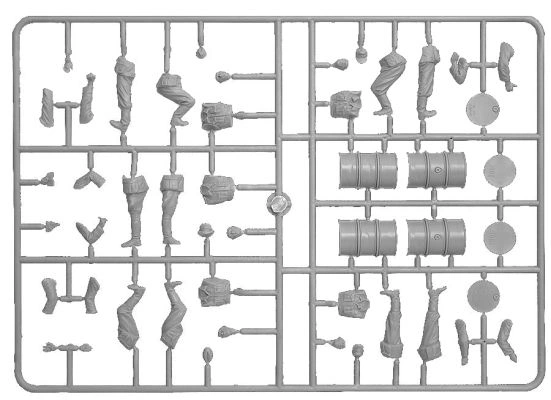 Сборная модель 1/35 Фигуры немецкие солдаты с топливными бочками, специальное издание Миниарт 35256 детальное изображение Фигуры 1/35 Фигуры