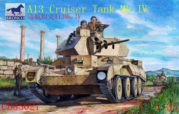 Британский крейсерский танк A13 Mk. I Cruiser Tank Mk. IV детальное изображение Бронетехника 1/35 Бронетехника