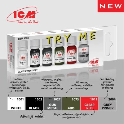 Набір акрилових фарб &quot;TRY ME&quot; детальное изображение Наборы красок Краски