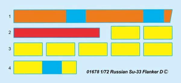 Сборная модель 1/72 Истребитель Су-33 Фланкер Д Трумпеетер 01678 детальное изображение Самолеты 1/72 Самолеты