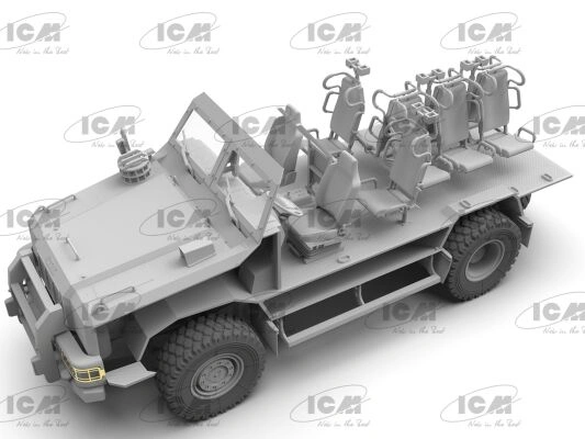 Збірна модель 1/35 «Козак-001» Український бронеавтомобіль Національної гвардії України ICM 35015 детальное изображение Бронетехника 1/35 Бронетехника