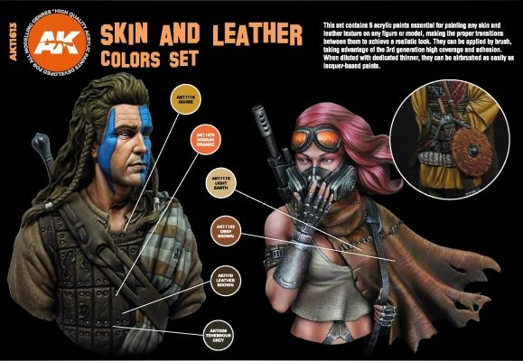 SKIN AND LEATHER COLORS SET детальное изображение Наборы красок Краски