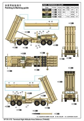 Сборная модель 1/72 Противоракетный комплекс (THAAD) Трумпетер 07176 детальное изображение Зенитно ракетный комплекс Военная техника