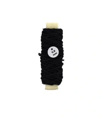 COTTON THREAD BLACK 0.75mm - Бавовняна нитка чорна детальное изображение Аксессуары для дерева Модели из дерева