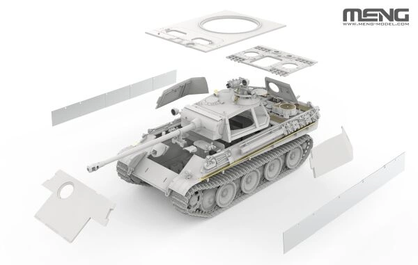 Scale model 1/35 tank Panther Ausf.G Late w/ FG1250 Active Infrared Night Vision System детальное изображение Бронетехника 1/35 Бронетехника