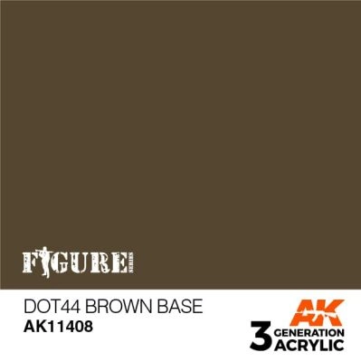 Акрилова фарба DOT44 BROWN BASE – КОРИЧНЕВА FIGURES АК-інтерактив AK11408 детальное изображение Figure Series AK 3rd Generation
