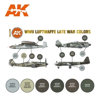 WWII LUFTWAFFE LATE WAR COLORS / КОЛЬОРИ ЛЮФТВАФФЕ В КІНЦІ 2СВ детальное изображение Наборы красок Краски