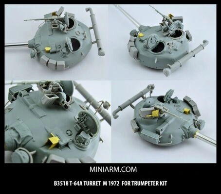 T-64A Башня m1972, включает фототравление детальное изображение Наборы деталировки Афтермаркет