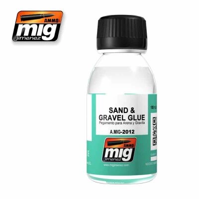 Liquid for fixing pigments, small cameos and gravel / SAND and GRAVEL GLUE (Ammo of Mig Jimenez) детальное изображение Вспомогательные продукты Модельная химия