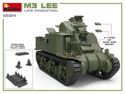 M3 LEE Пізнього виробництва детальное изображение Бронетехника 1/35 Бронетехника