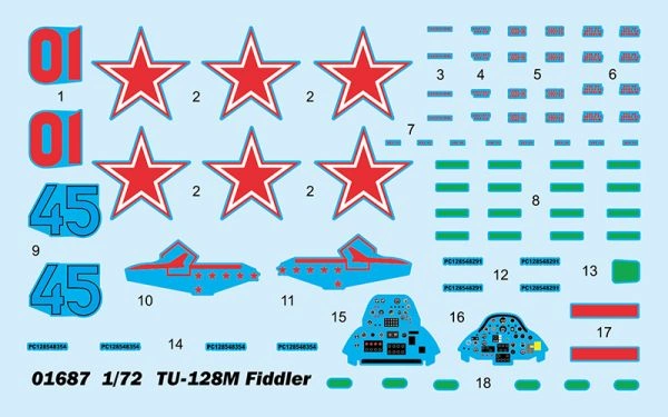 Tu-128M Fiddler детальное изображение Самолеты 1/72 Самолеты