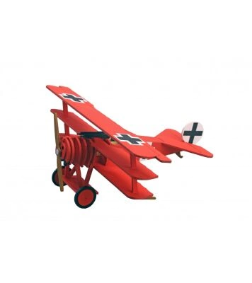 JUNIOR COLLECTION: FOKKER DR.I PLANE – RED BARON детальное изображение Для детей Модели из дерева