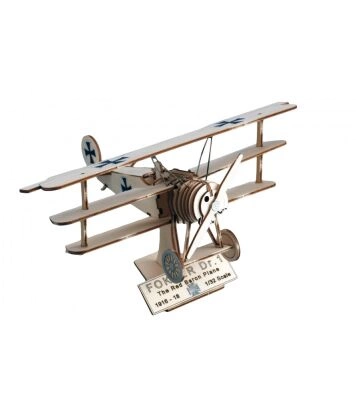 1/32 FOKKER DR.I RED BARON 47 PCS детальное изображение Самолеты Модели из дерева