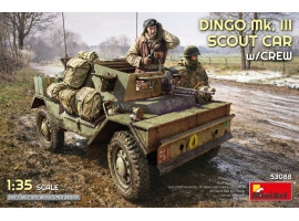 Scale model 1/35 Dingo Mk. III reconnaissance vehicle with crew Miniart 53088