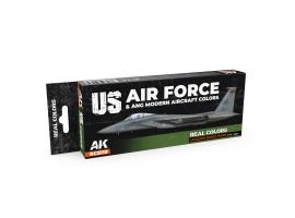 A set of Real Colors lacquer based paints WWII RAF Day Fighter Scheme AK-Interactive RCS 119