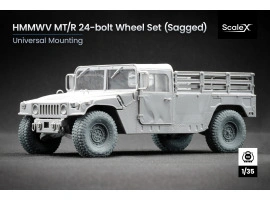 Набір коліс (з деформацією) для HMMWV MT/R 24-bolt ScaleX WM-35001W Набір коліс (з деформацією) для HMMWV MT/R 24-bolt ScaleX WM-35001W