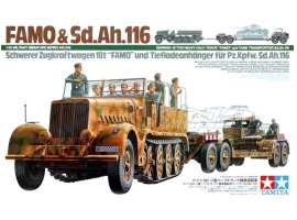обзорное фото Сборная модель 1/35 Тягач с прицепом FAMO & Sd. Ah. 116 Тамия 35246 Бронетехника 1/35