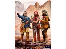 Збірна модель 1/35 Фігура Набір Мохікани - індіанські війни, XVIII століття MasterBox 35232