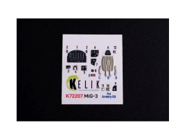 MiG-3 3D декаль інтер'єр для комплекту Armory 1/72 KELIK K72207