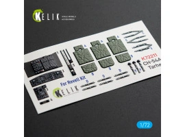 Sikorsky CH-54 A Tarhe 3D декаль інтер'єр для комплекту Revell 1/72 KELIK K72211